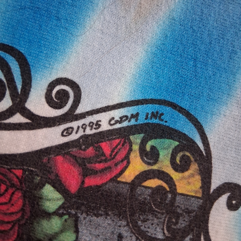 Liquid Blue Purple and Blue Tie-Dye Grateful Dead  T-Shirt Made In Usa Sz XL - Picture 8 of 12